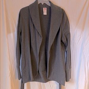 The North Face Charcoal Gray Open Front Cardigan